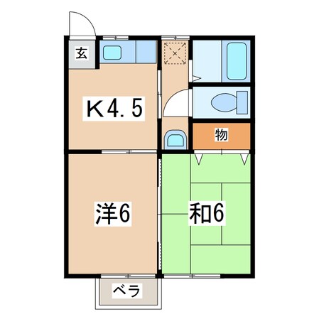 高松二丁目 徒歩7分 2階の物件間取画像